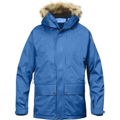 Parka Fjallraven Keb Eco-Shell Hombre - Azules - Chile JRN048692